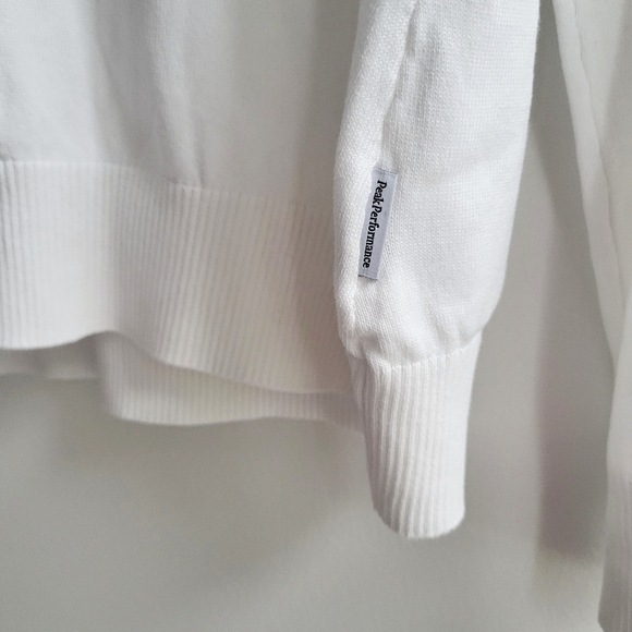 Peak Performance White Golf Knit Jumper Sweater Ladies Size XL - Picture 4 of 11